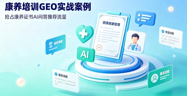 健康康养培训机构GEO优化案例，抢占健康管理师、保育员AI报考流量