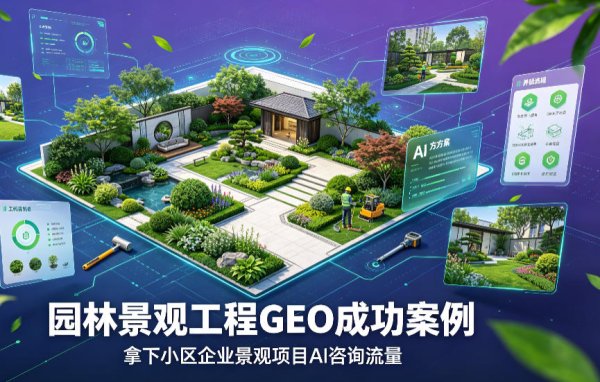 园林景观工程公司GEO优化落地案例，拿下小区、企业景观项目AI咨询流量