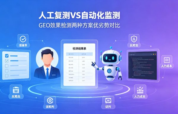 人工复测VS自动化监测工具，GEO效果检测两种方案优劣势对比