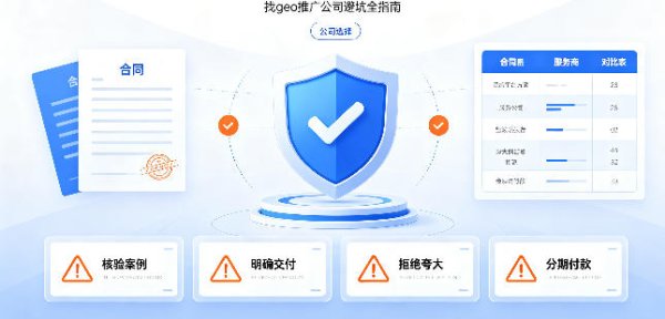geo 推广公司怎么选？找 geo 推广公司避坑全指南