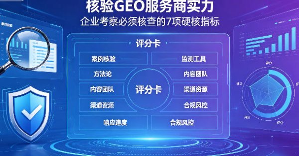 实地核验GEO服务商实力：企业考察服务商必须核查的 7 项硬核指标