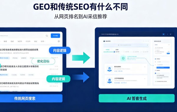 GEO生成式引擎优化和传统SEO之间究竟存在哪些不一样的地方？