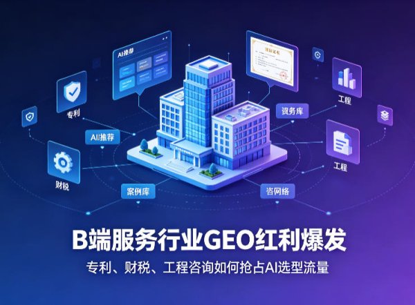 B端服务行业GEO红利爆发！专利、财税、工程咨询如何抢占AI选型流量