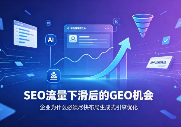 SEO流量下滑？企业为什么必须尽快布局GEO生成式引擎优化