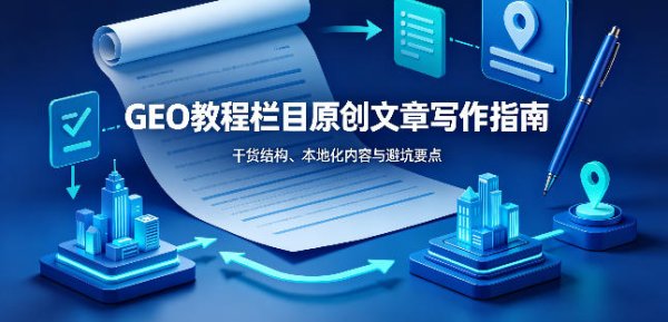 GEO 教程栏目内容怎么写？原创干货文章写作完整指南