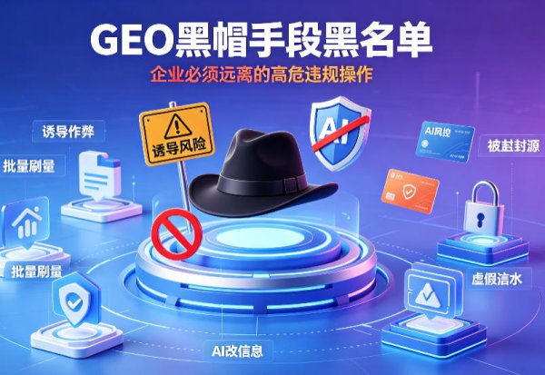 GEO优化黑帽手段有哪些？企业必须远离的高危违规操作
