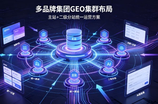 多品牌集团企业GEO集群布局方案（主站+二级分站）