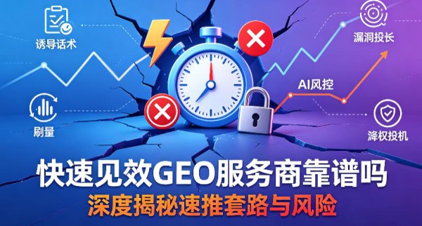 短期快速见效的GEO服务商靠谱吗？深度揭秘速推套路
