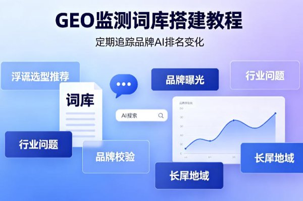 GEO监测词库搭建教程，定期追踪你的品牌AI排名变化