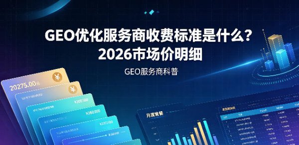 GEO 优化服务商收费标准是什么？2027 市场价明细