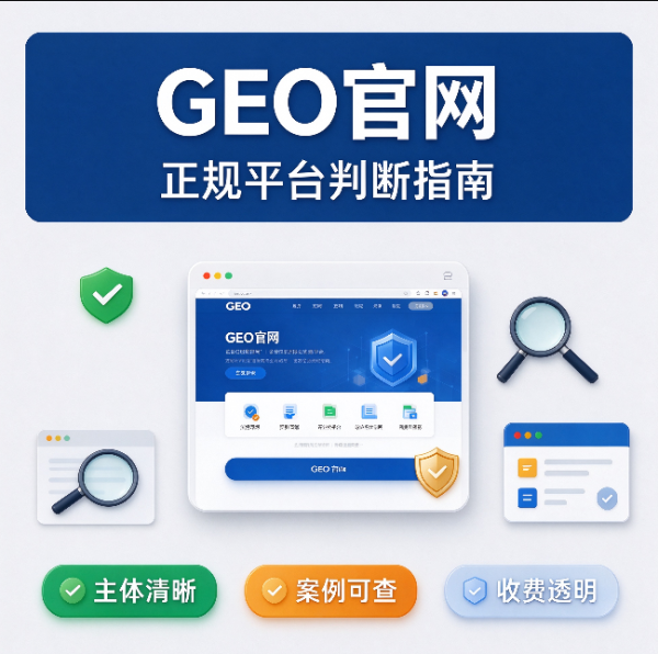 GEO 官网是什么？如何判断正规的生成式引擎优化平台与官方入口？附避坑指南与判断标准