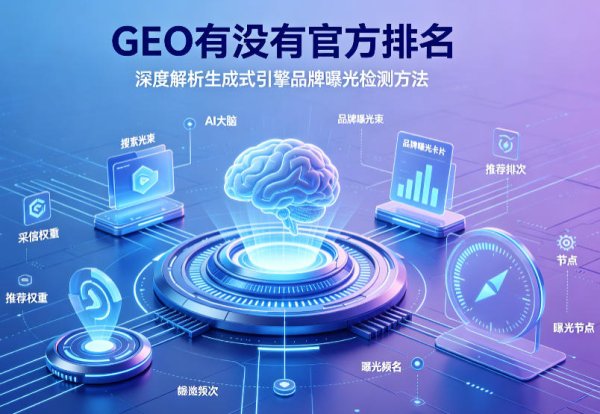GEO有没有官方排名？深度解析生成式引擎品牌曝光检测方法
