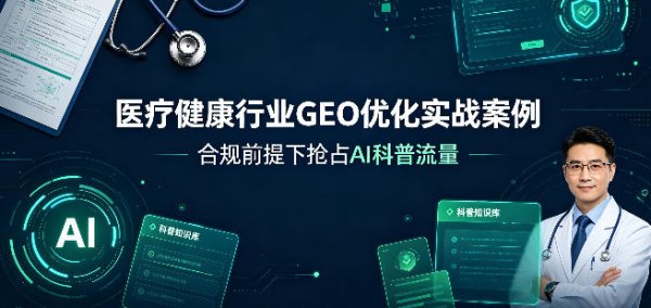 医疗健康行业GEO优化实战案例｜合规前提下抢占AI科普流量