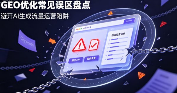 布局GEO优化常见误区盘点，避开AI生成流量运营陷阱