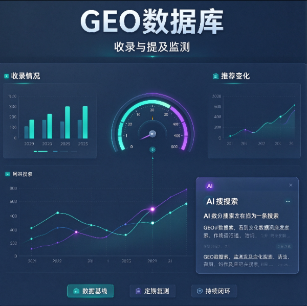 GEO 数据库是什么？AI 搜索收录与品牌提及数据如何查看分析：生成式引擎优化数据监测全攻略