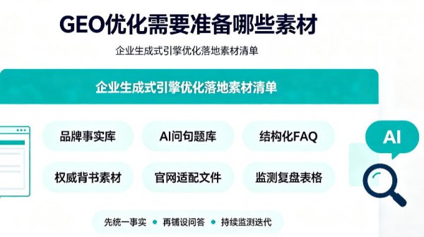 布局GEO生成式引擎优化需要准备哪些素材？