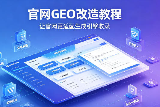 网页改造教程:如何把官网改成适配GEO生成引擎收录的站点