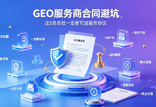 GEO服务商合同避坑指南:这8条条款一定要写进服务协议