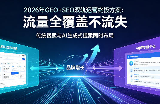 2026 年 GEO+SEO 双轨运营终极方案:流量全覆盖不流失