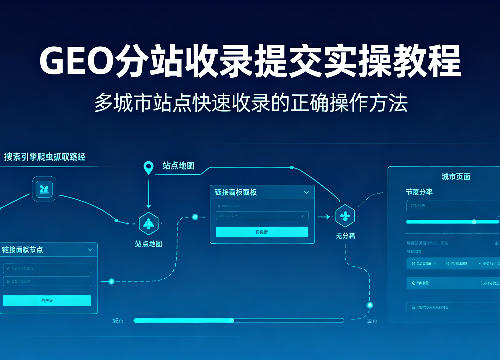 GEO 分站收录提交实操教程,多城市站点快速收录的正确操作方法