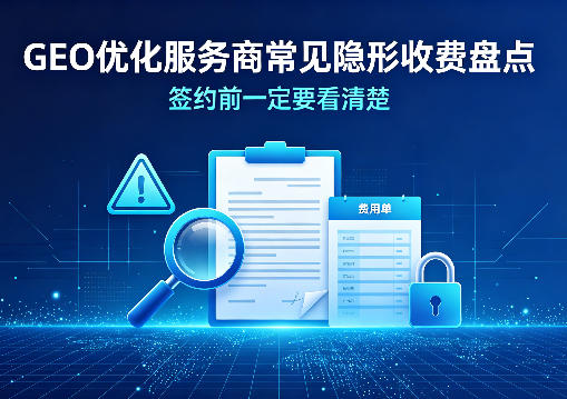 GEO 优化服务商常见隐形收费盘点，签约前一定要看清楚