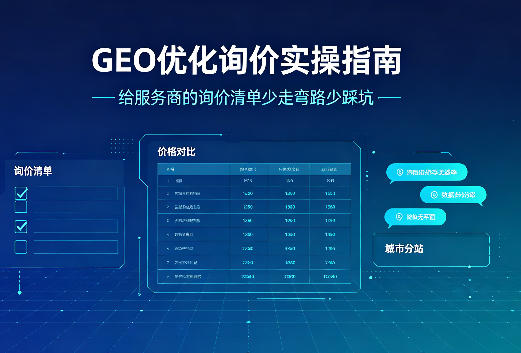 GEO 优化询价实操指南：给服务商的询价清单，少走弯路少踩坑