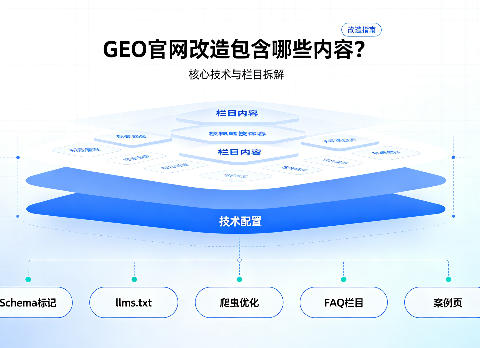 GEO 官网改造包含哪些内容？核心技术与栏目拆解
