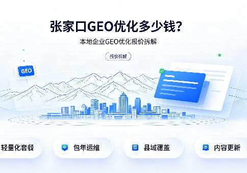 张家口 GEO 优化多少钱?本地企业 GEO 优化报价拆解