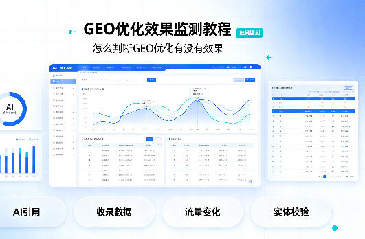 GEO 优化效果监测教程,怎么判断 GEO 优化有没有效果
