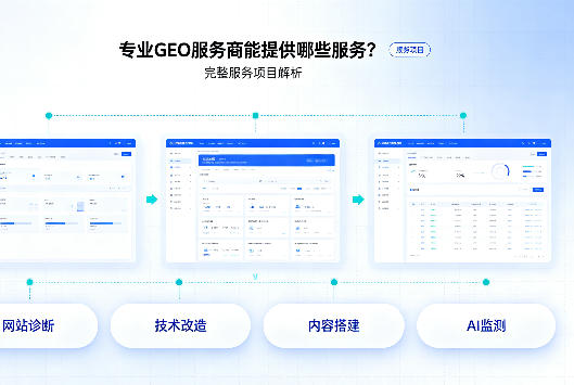专业 GEO 服务商能提供哪些服务?完整服务项目解析