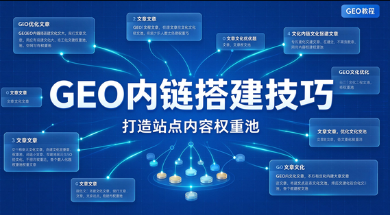 GEO 优化内链搭建技巧，打造站点内容权重池