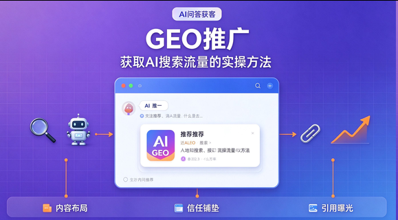 GEO 推广是什么？企业做 GEO 推广获取 AI 搜索流量实操方法